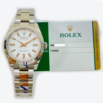 Rolex Milgauss White Dial Stainless Steel 116400 