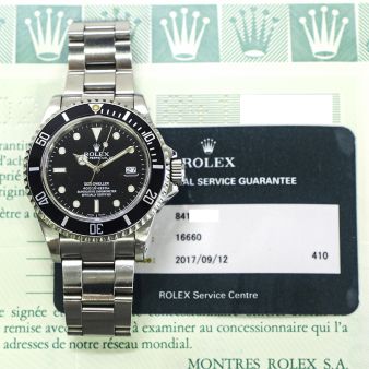 1987 Rolex Sea-Dweller "Triple Six", 16660, Steel, Black Glossy Dial, Oyster Bracelet, Box & Papers