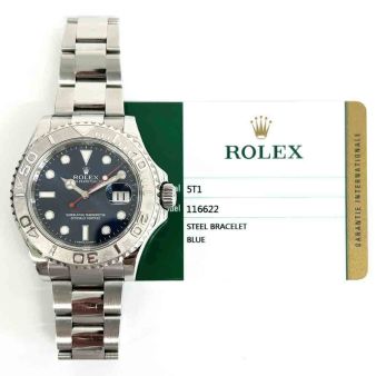 Rolex Yacht-Master 40 116622, Blue Dial, Oyster Bracelet, Rotatable Bezel