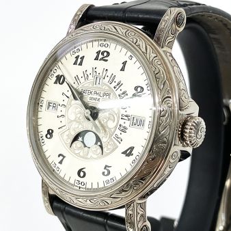 2018 Patek Philippe Grand Complications 5160/500G-001, 38mm, White Gold, Silver Dial, Box & Papers