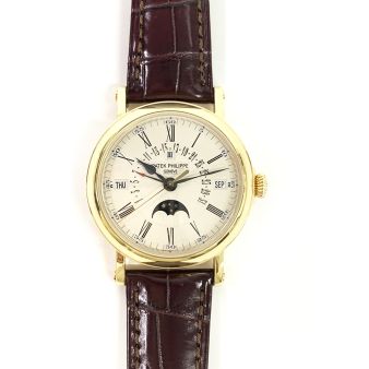 2008 Patek Philippe Grand Complications 5159J-001, 38mm, Yellow Gold, Silver Dial, Box & Papers