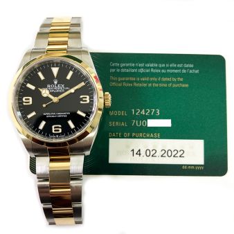 Rolex Explorer Gold & Steel 124273-0001 Wristwatch for Sale