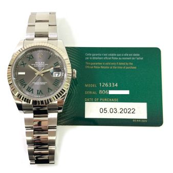 Rolex Men's Datejust 41 126334 Wristwatch - Slate Roman Dial