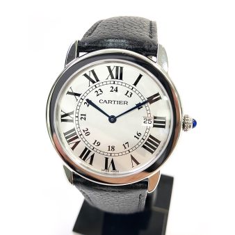 2025 Cartier Ronde Solo WSRN0029, 36mm, Steel, Silver Roman, Papers Only