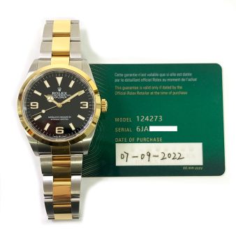 Rolex Explorer Gold & Steel 124273-0001 Wristwatch for Sale