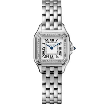 Cartier Panthère de Cartier W4PN0007 Wristwatch, Silver Dial, Steel Bracelet
