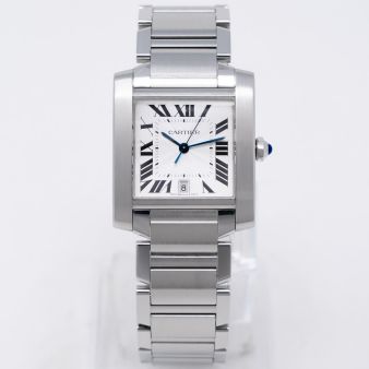 Cartier Tank Francaise 2302 Wristwatch - Silver Roman