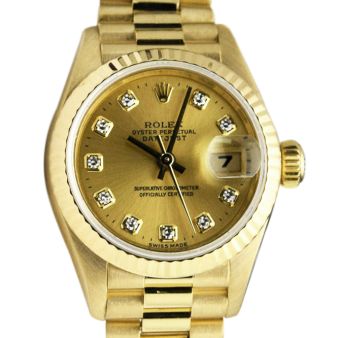 Rolex Lady President Champagne Diamond 69178 Watch Chest