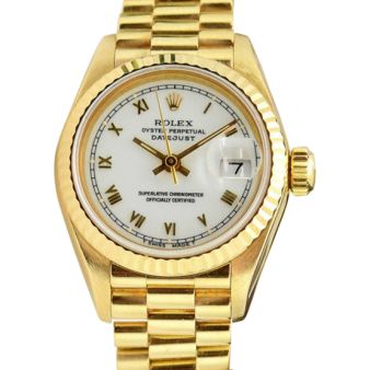 Rolex Lady President White Roman 69178 Watch Chest