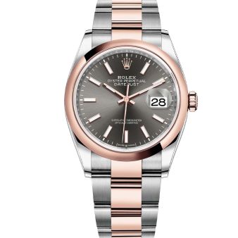 Rolex Datejust 36 126201 Wristwatch Oyster Bracelet Slate Dial Smooth Bezel