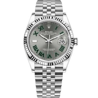 Rolex Datejust 36 126234 Wristwatch, Jubilee Bracelet, Slate Roman Dial, Fluted Bezel