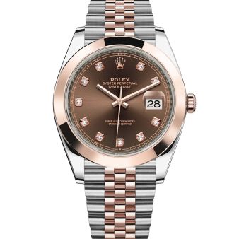 Rolex Datejust 41 126301 Wristwatch Jubilee Bracelet Chocolate Diamond Dial Domed Bezel