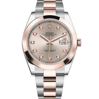 Rolex Datejust 41 126301 Wristwatch Oyster Bracelet Sundust Diamond Dial Domed Bezel