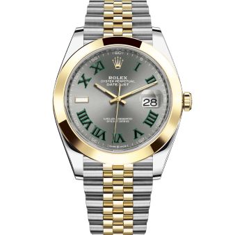 Rolex Datejust 41 126303 Wristwatch Jubilee Bracelet Slate Roman Dial Domed Bezel