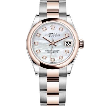 Rolex Datejust 31 278241 Wristwatch, Oyster Bracelet, Mother of Pearl Diamond Dial, Domed Bezel