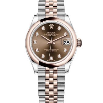 Rolex Datejust 31 278241 Wristwatch, Jubilee Bracelet, Chocolate Diamond Dial, Domed Bezel