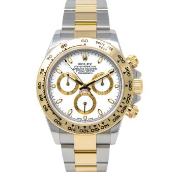 New Rolex Cosmograph Daytona 116503 Wristwatch, Oyster Bracelet, White Dial, Tachymeter Bezel