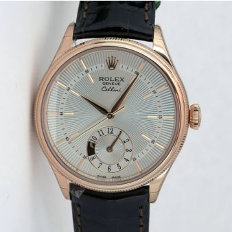 Rolex Cellini Dual Time Everose Gold 50525 Watch Chest