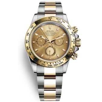 New Rolex Cosmograph Daytona 116503 Wristwatch, Oyster Bracelet, Champagne Index Dial, Tachymeter Bezel