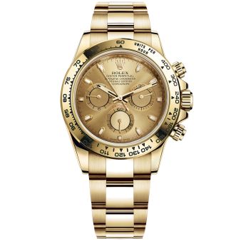 Rolex Cosmograph Daytona 116508 Wristwatch, Oyster Bracelet, Champagne Dial, Tachymeter Bezel