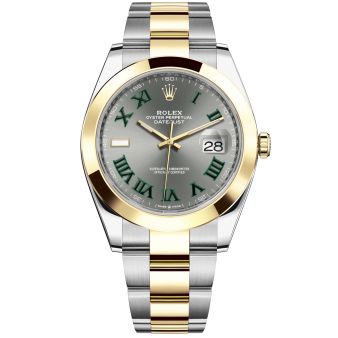 New Rolex Datejust 41 126303 Wristwatch, Oyster Bracelet, Slate Dial, Smooth Bezel
