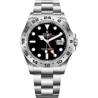 New Rolex Explorer II 226570 Wristwatch, Oyster Bracelet, Black Dial, 24 Hour Bezel