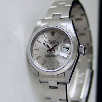 Rolex Lady Date Steel Silver Index Dial 79160 Oyster WATCH CHEST