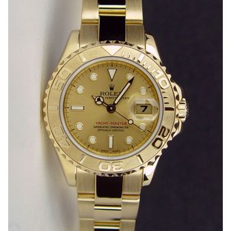 Rolex Lady Yachtmaster Yellow Gold Champagne Dial 169628, Watch Chest