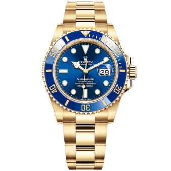 Role Submariner Date 126618LB Wristwatch, Oyster Bracelet, Royal Blue Dial, Blue Bezel