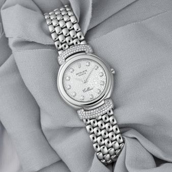 Rolex Cellini Cellissima 6672, White Gold, Silver Jubilee Diamond Dial, Cellini Bracelet