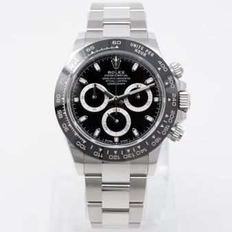 New Rolex Cosmograph Daytona 116500 Wristwatch, Oyster Bracelet, Black Dial, Tachymeter Bezel