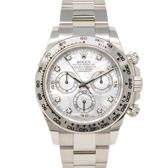 Rolex Cosmograph Daytona, Mother of Pearl Diamond Dial, White Gold, 116509