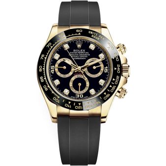 Rolex Cosmograph Daytona 116518LN-0078, Black Diamond dial, Oysterflex bracelet