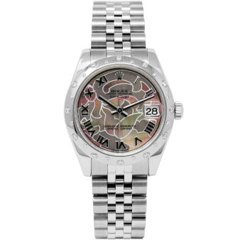 Rolex Datejust 31 178344 Wristwatch, Jubilee Bracelet, Goldust Dream Roman Dial, Diamond Bezel