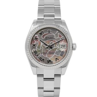 Rolex Datejust 31 178274 Wristwatch, Oyster Bracelet, Goldust Roman Dial, Fluted Bezel