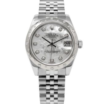 Rolex Datejust 31 178344 Wristwatch, Jubilee Bracelet, Mother of Pearl Diamond, Diamond Bezel