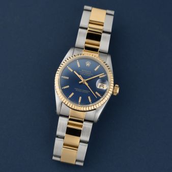 Rolex Datejust 31, 68273, Steel & Yellow Gold, Blue Dial, Oyster Bracelet, Renewed