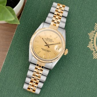 Rolex Datejust 31, 68273, Steel & Gold, Champagne Dial, Jubilee Bracelet, Renewed