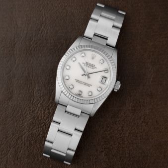 Rolex Datejust 31 68274, Steel & White Gold, Mother of Pearl Diamond, Oyster Bracelet