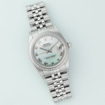 Rolex Datejust 31 68274, Steel & White Gold, Mother of Pearl Roman, Jubilee Bracelet