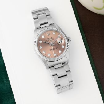 Rolex Datejust 36 16234, Steel & White Gold, Rose Diamond, Oyster Bracelet