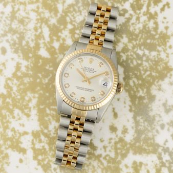 Rolex Datejust 31 78273, Steel & Yellow Gold, Silver Diamond Dial, Jubilee Bracelet, Watch Only