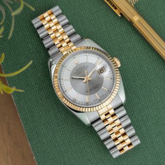 Rolex Datejust 36, 116233, Steel & Gold, Silver Bullseye Dial, Jubilee Bracelet, Box Only, Renewed
