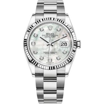 Rolex Datejust 36 126234-0020 Mother of Pearl diamond dial, Oyster bracelet
