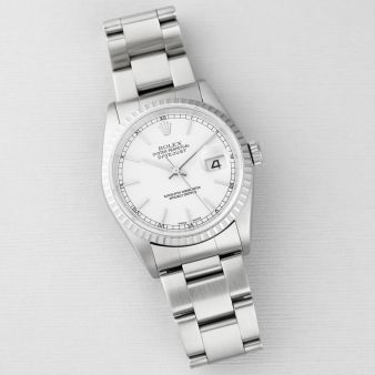Rolex Datejust 36, 16220, Steel, White Dial, Oyster Bracelet, Renewed