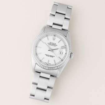 Rolex Datejust 36 16234, Steel & White Gold, White Dial, Oyster Bracelet