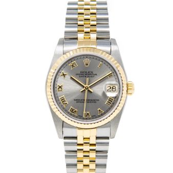 Rolex Datejust 31 78273 Wristwatch, Jubilee Bracelet, Silver Roman Dial, Fluted Bezel