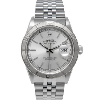 Rolex Datejust 36 16264 Wristwatch, Jubilee Bracelet, Silver Index Dial, Rotatable 60-Minute Bezel