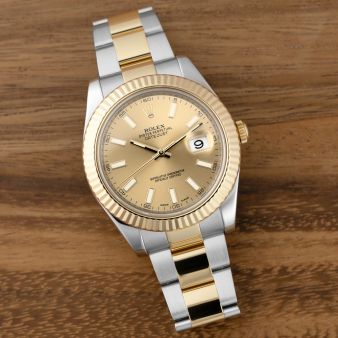 Rolex Datejust II 116333, Steel & Gold, Champagne Dial, Oyster Bracelet, Renewed