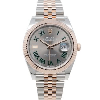 Rolex Datejust 41 126331 Wristwatch, Jubilee Bracelet, Slate Roman Dial, Fluted Bezel